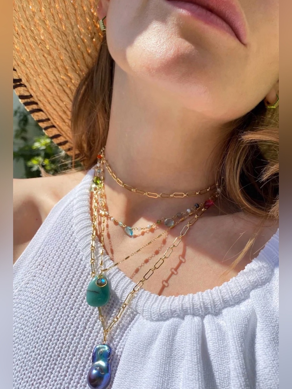 Native Gem GOOD TIME GIRL LARIAT- BLACK PEARL